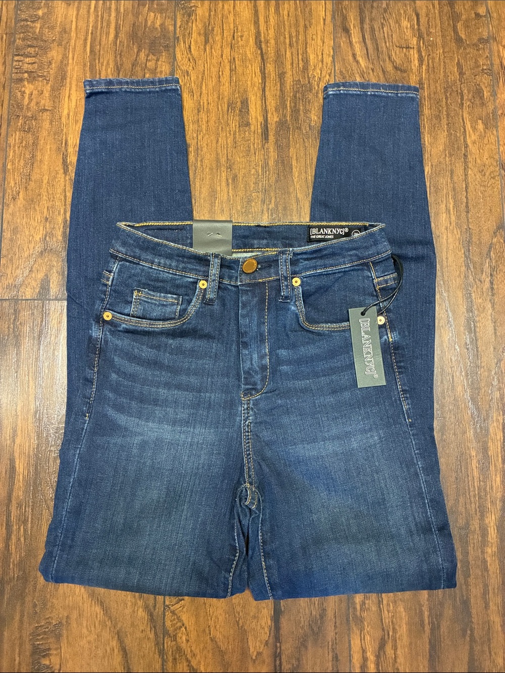 Blank NYC Dark Blue High-Rise Skinny Jeans